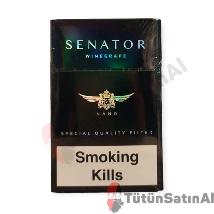 Senator Wine Grape (Üzüm Aromalı) Super Slim İthal Sigara 1 Senator Wine Grape