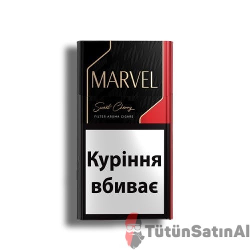 Marvel Black Red Sweet Cherry Kiraz Vişne Aromalı Sigara 1 Marvel Black Red