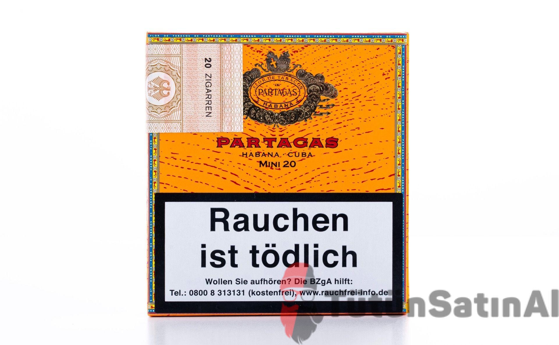 Partagas Mini 20 Sigarillo - Sigarillo Satın al 1 Partagas Mini 20 Sigarillo - Sigarillo Satın al