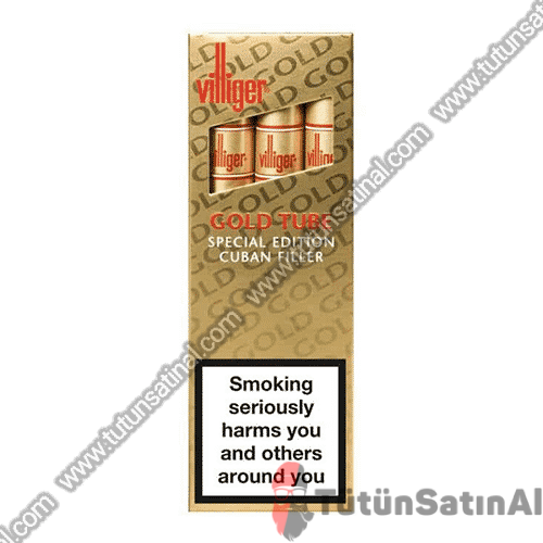 Villiger Gold Tube (Special Edition Cuban Filler) 3'lü 1 Villiger Gold Tube (Special Edition Cuban Filler) 3'lü