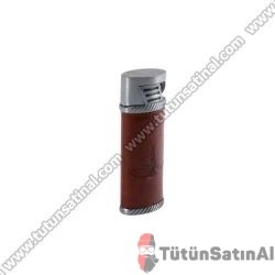 Zenit Kahverengi Osmanlı Tuğralı Puro Çakmağı