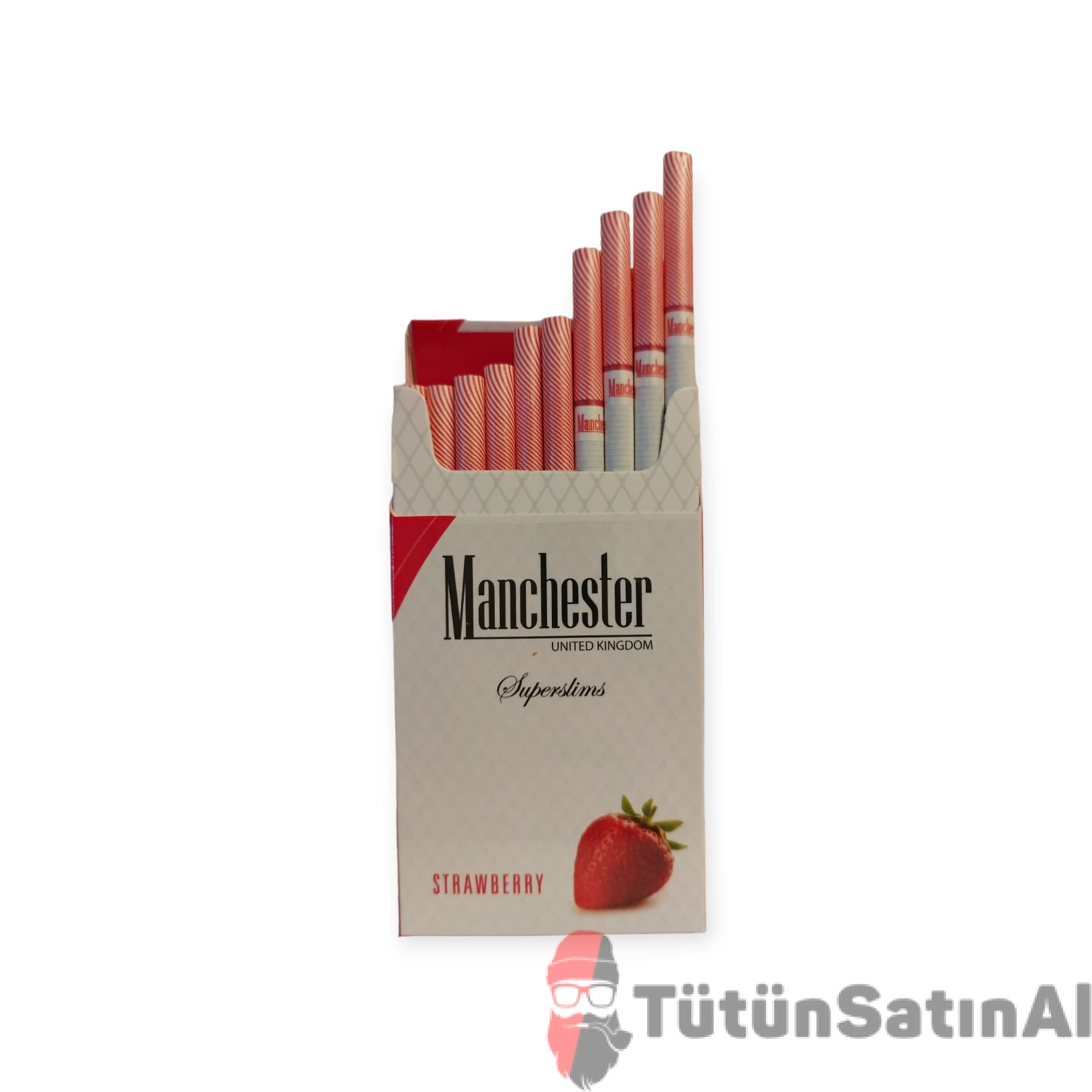 Manchester Superslims Strawberry - Çilekli Sigara 2 Manchester Superslims Strawberry - Çilekli Sigara - Görsel 2