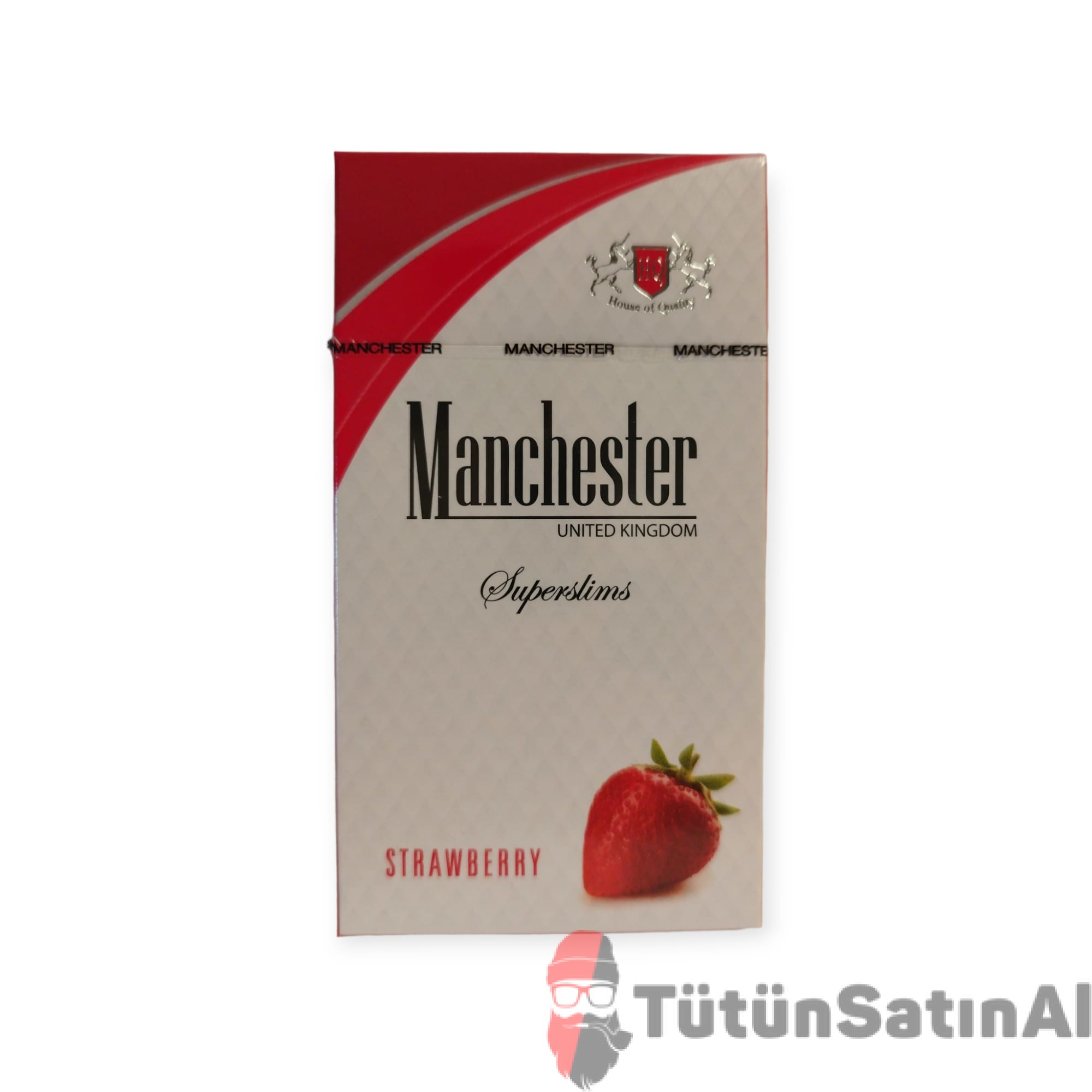 Manchester Superslims Strawberry - Çilekli Sigara 1 Manchester Superslims Strawberry