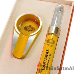 Partagas Tekli Tüp Humidor ve Küllük Seti