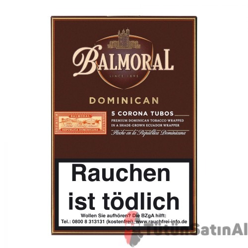Balmoral Dominican Selection Corona Tubos 5's 1 Balmoral Dominican Selection Corona Tubos 5's