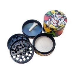 Filtreli Metal Grinder Tütün öğütücü - Cartoon temalı