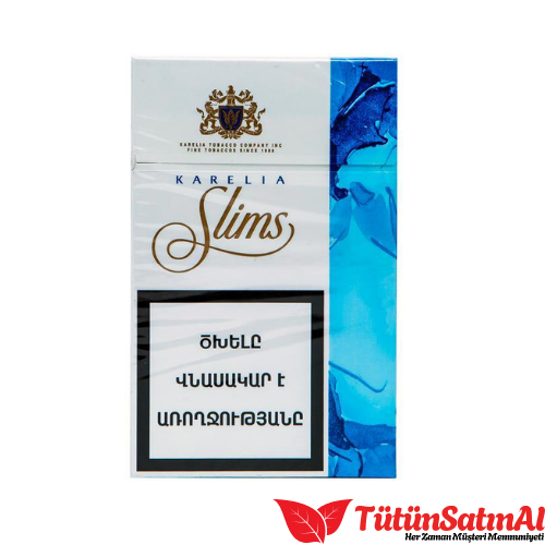 Karelia Blue Slims Sigara - Sade Sigara 1 Karelia Blue Slims Sigara